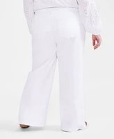 Style & Co Plus Size High Rise Wide Leg Pants, Created for Macy's