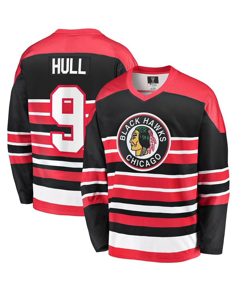 Men's Fanatics Bobby Hull Red Chicago Blackhawks Premier Breakaway Retired Player Jersey