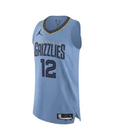 Men's Jordan Ja Morant Light Blue Memphis Grizzlies Authentic Player Jersey - Statement Edition