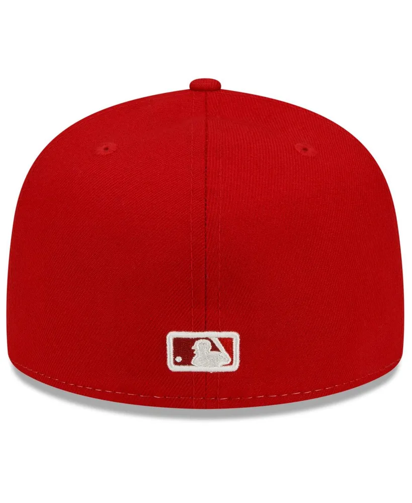 Men's New Era Red Los Angeles Angels City Connect 59FIFTY Fitted Hat