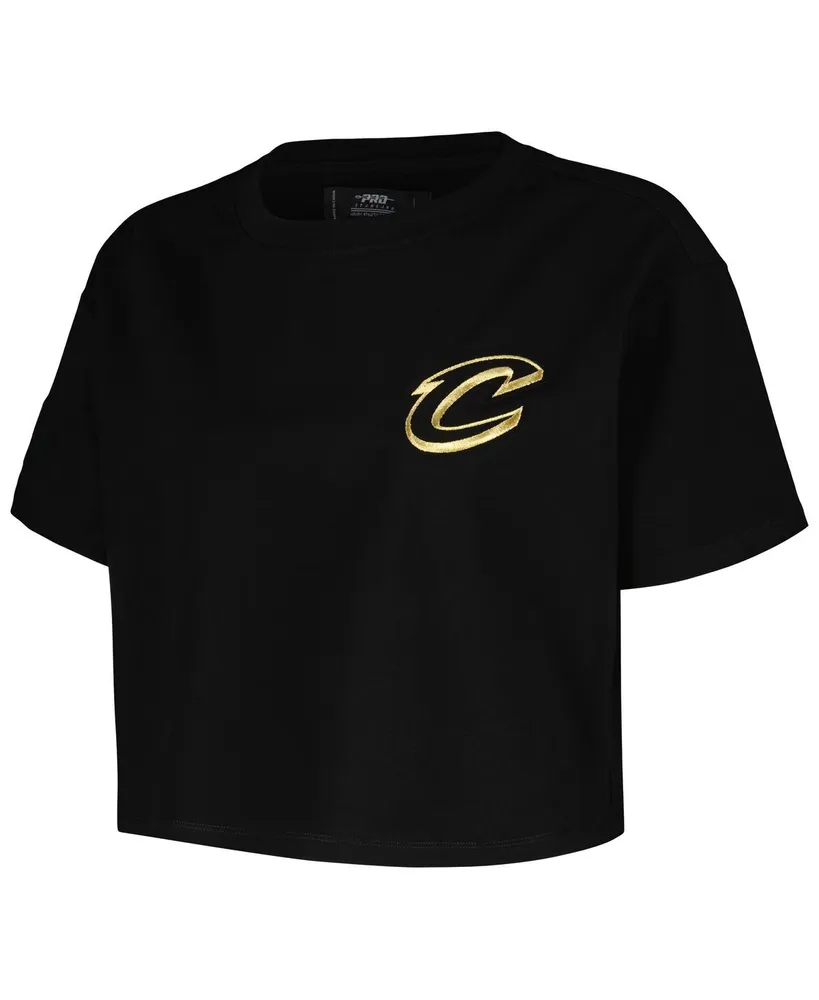 Women's Pro Standard Black Cleveland Cavaliers Holiday Glam Boxy T-shirt