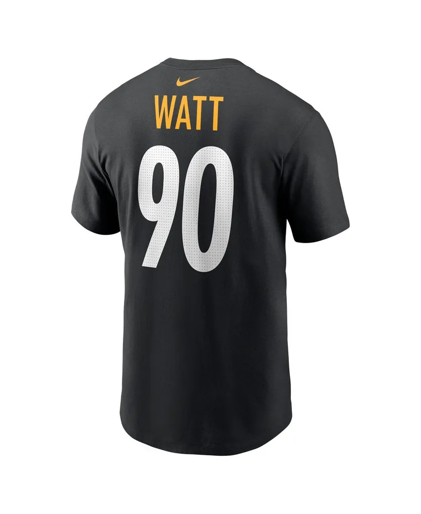 Men's Nike T.j. Watt Pittsburgh Steelers Player Name and Number T-shirt