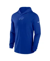 Men's Nike Royal Buffalo Bills Sideline Performance Long Sleeve Hoodie T-shirt