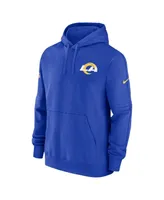 Men's Nike Royal Los Angeles Rams Sideline Club Fleece Pullover Hoodie