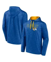 Men's Fanatics Heather Royal Los Angeles Rams Hook and Ladder Pullover Hoodie