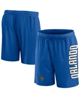 Men's Fanatics Blue Orlando Magic Post Up Mesh Shorts