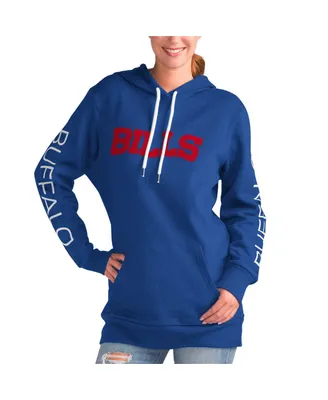 Women's G-iii 4Her by Carl Banks Royal Buffalo Bills Extra Inning Pullover Hoodie