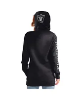 Women's G-iii 4Her by Carl Banks Black Las Vegas Raiders Extra Inning Pullover Hoodie