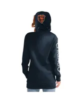 Women's G-iii 4Her by Carl Banks Navy Chicago Bears Extra Inning Pullover Hoodie