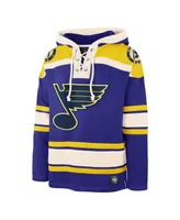 Men's '47 Brand Blue St. Louis Blues Superior Lacer Pullover Hoodie