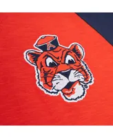 Men's Mitchell & Ness Orange Auburn Tigers Legendary Slub Raglan Long Sleeve T-shirt