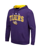 Men's Colosseum Purple Lsu Tigers Resistance Pullover Hoodie