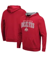 Men's Colosseum Scarlet Ohio State Buckeyes Resistance Pullover Hoodie