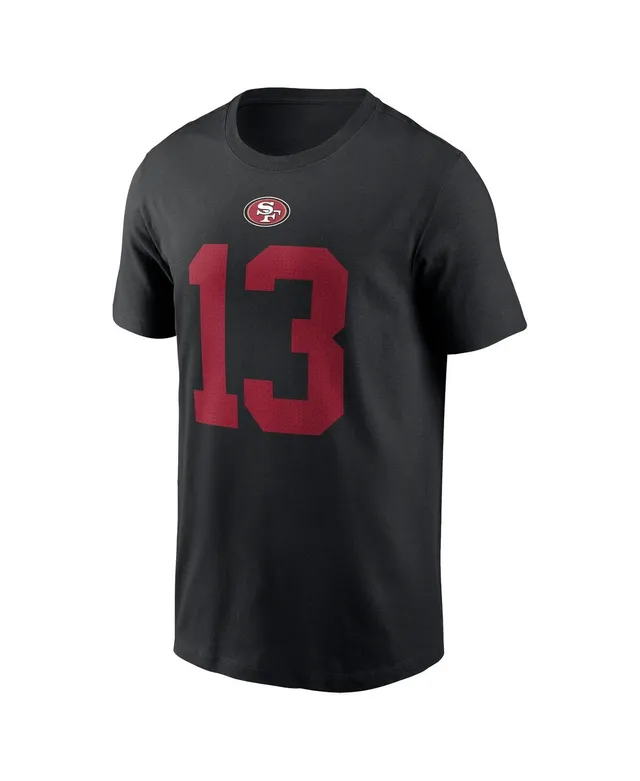 Women's Majestic Threads Brock Purdy Pink San Francisco 49ers Name & Number  T-Shirt