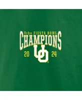 Men's Fanatics Green Oregon Ducks 2024 Fiesta Bowl Champions Score T-shirt