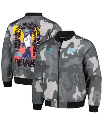 Men's and Women's The Wild Collective Gray Phoenix Suns 2023/24 City Edition Camo Bomber Full-Zip Jacket