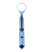 Tommy Hilfiger Boys Textured Solid Pre-Tied Zipper Tie