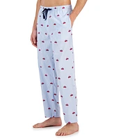 Club Room Men's Regular-Fit Crab-Print Pajama Pants, Created for Macy's