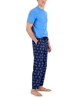 Club Room Men's 2-Pc. Solid T-Shirt & Best Dad Printed Pajama Pants Set, Created for Macy's
