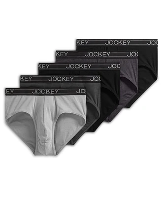 Jockey Men's 5-pk. Lightweight Cotton-Blend Logo Briefs