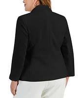 Kasper Plus Two-Button Blazer