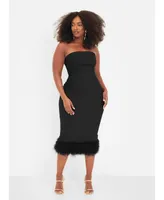 Emmy Formal Corset Bodycon Midi Dress