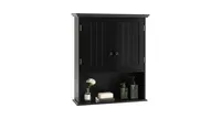 2-Door Wall Mount Bathroom Storage Cabinet with Open Shelf