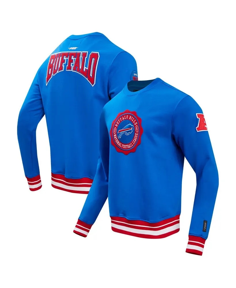 Men's Pro Standard Royal Buffalo Bills Crest Emblem Pullover Sweatshirt