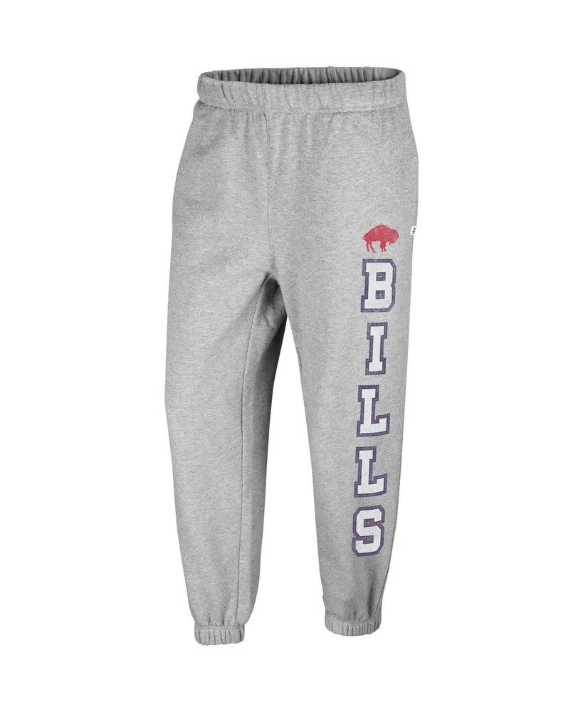 Women's '47 Brand Gray Distressed Buffalo Bills Double Pro Harper Jogger Sweatpants