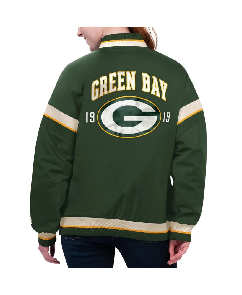 Women's Starter Green Bay Packers Tournament Full-Snap Varsity Jacket