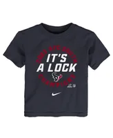 Toddler Boys and Girls Nike Navy Houston Texans 2023 Afc South Division Champions Trophy Collection T-shirt