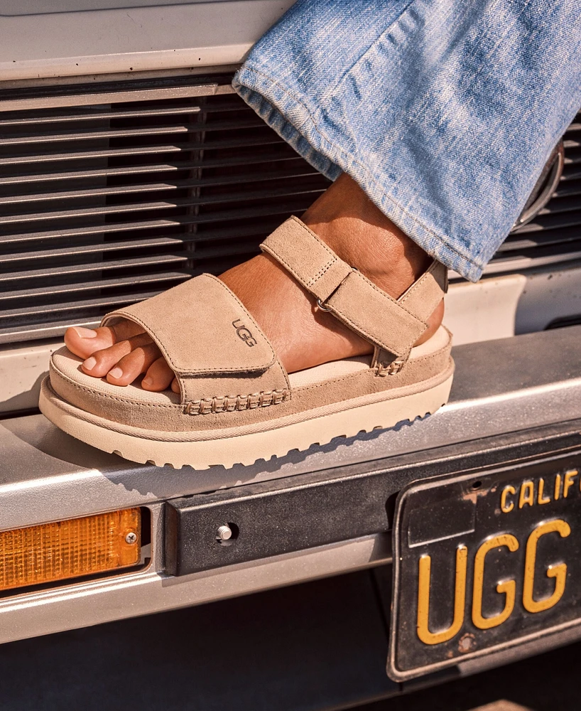 Ugg Women's Goldenstar Flat Platform Lug-Sole Sandals
