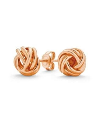 Bling Jewelry Traditional Drop Ball Earrings Woven Rope Knot 14K Gold Plated Sterling Silver