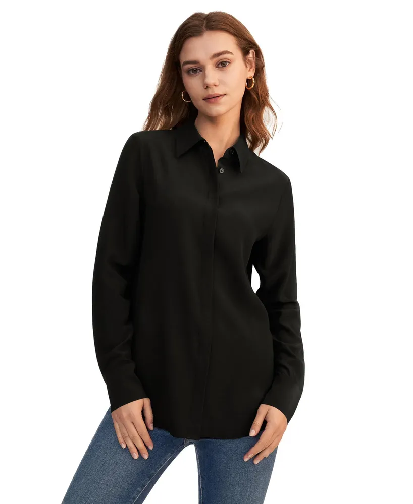 Lilysilk Wrinkle Free Basic Silk Shirt for Women