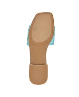 Guess Women's Tamsea One Band Square Toe Slide Flat Sandals