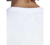 adidas Men's Essentials Single Jersey Big Logo Short Sleeve Crewneck T-Shirt