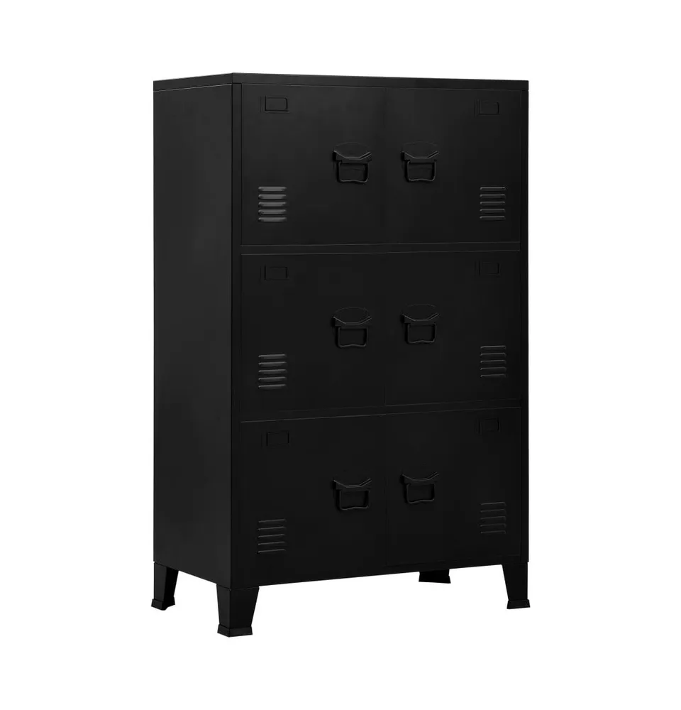 Industrial Storage Chest Black 29.5"x15.7"x47.2" Steel