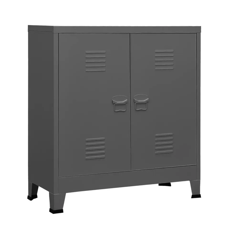 Industrial Storage Chest Anthracite 35.4"x15.7"x39.4" Steel