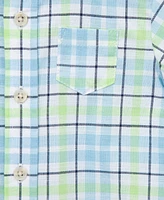 Little Me Baby Boys Plaid Button Front Shirt and Pants Set