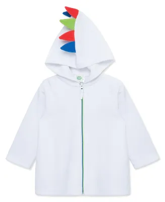 Little Me Baby Boys Dino-Spike Terry Robe Swim Cover Up