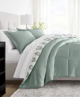 ienjoy Home Folk Leaves -Piece Comforter Set