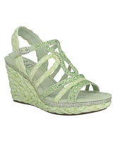 Impo Women's Omalia Raffia Platform Wedge Sandals