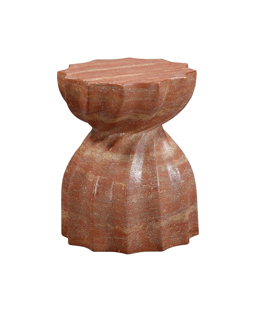 Tov Furniture 1 Pc. Faux Sandstone Indoor, Outdoor Concrete Stool