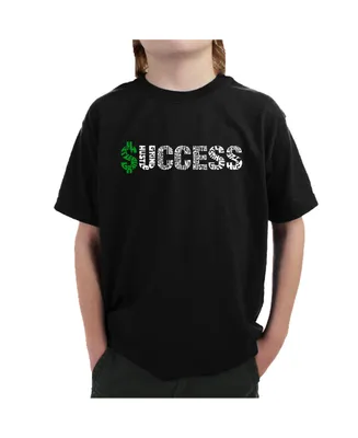 Boy's Word Art T-shirt - Success