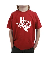 Boy's Word Art T-shirt - Hey All