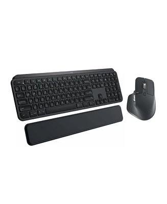Logitech Mx Keys Wireless Keyboard (Multi-os) with Palm Rest and Wireless Mouse