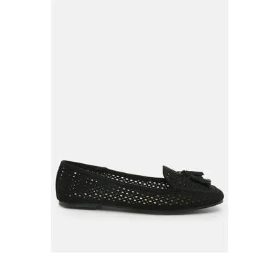 Women's feet nest perforated microfiber loafer