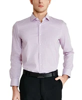 Tallia Men's Slim-Fit Geo-Link Dress Shirt