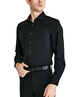 Tallia Men's Slim-Fit Solid Poplin Dress Shirt