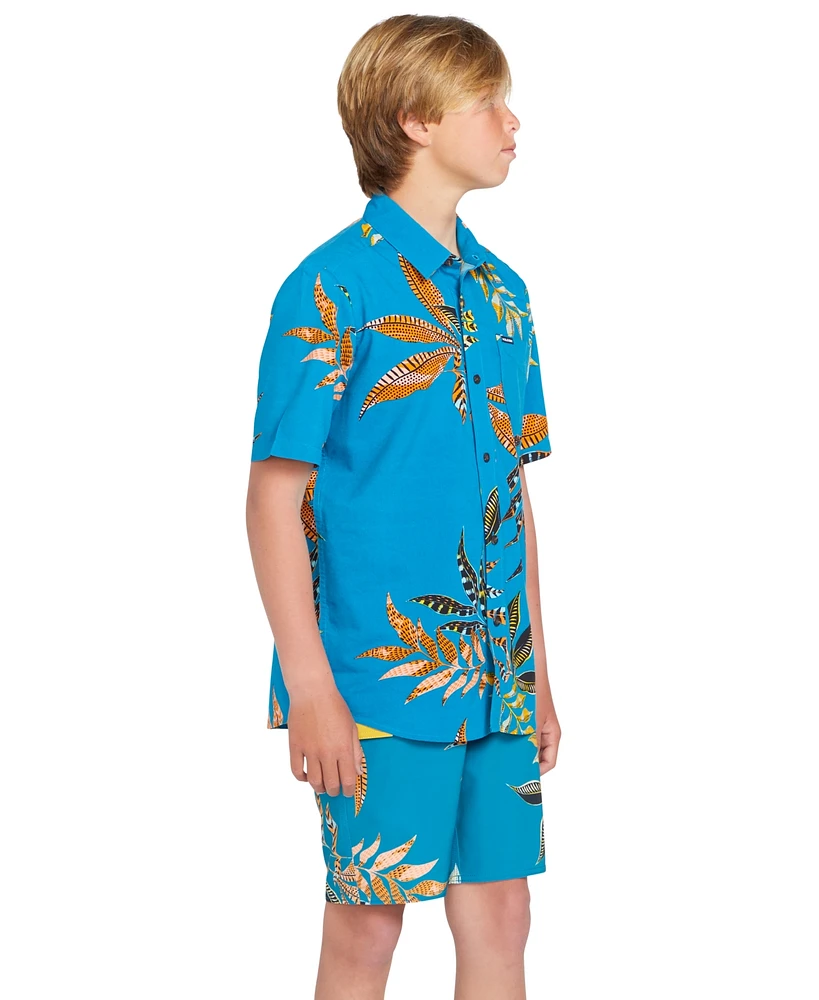 Volcom Big Boys Lido Printed Mod Swim Trunks
